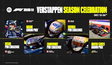 EA Sports F1 23 celebra la temporada 2023 récord de Max Verstappen