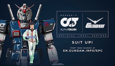 Gundam participa en el Gran Premio de Las Vegas en colaboración con Scuderia AlphaTauri